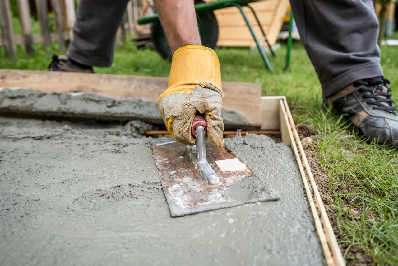 Concrete driveway installation in New York