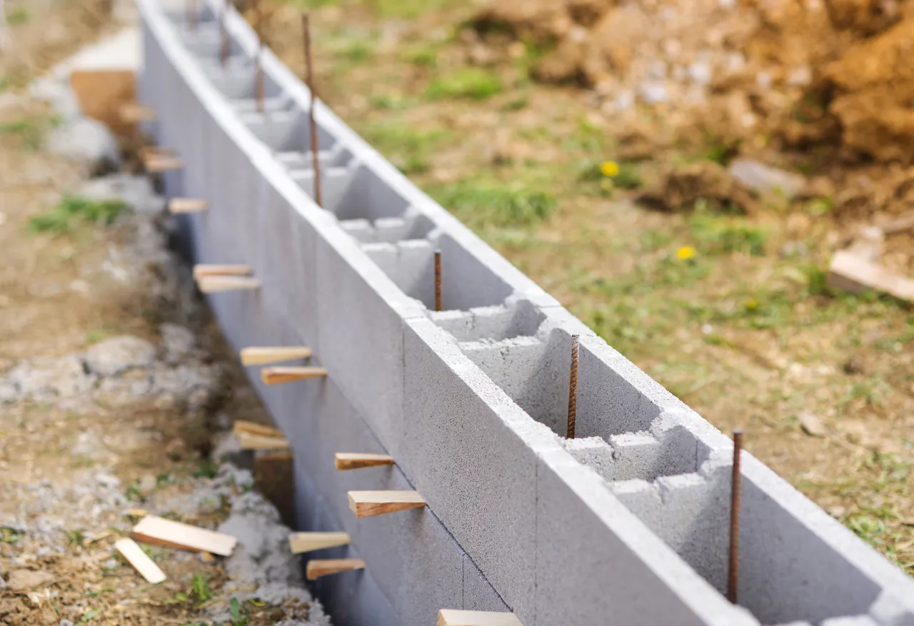 Retaining wall construction in New York